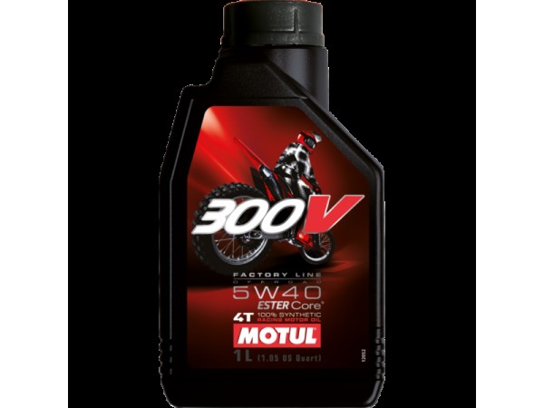 Купить  Масло MOTUL 300V 4T  FL OFF ROAD 5W40 100%  4 так.синт.(по литру для сервиса) прем. сборка 1л. (шт) (0 купить с доставкой по Москве и России, цена, технические характеристики, комплектация фото  - motoserp.ru