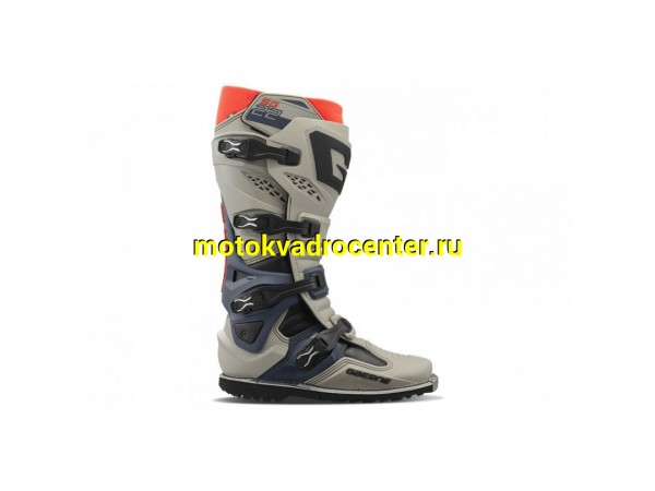 Купить  Мотоботы кросс. GAERNE SG-22  (защ. голени), серый/синий/оранжевый р-р 42" (Ч/З) (пар) (GAERNE 2263-015 купить с доставкой по Москве и России, цена, технические характеристики, комплектация фото  - motoserp.ru