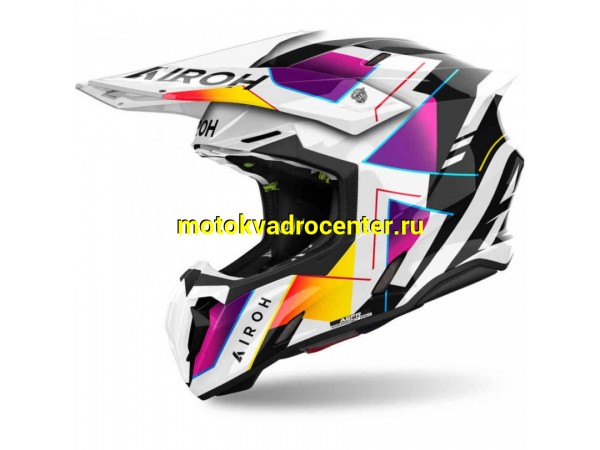 Купить  Шлем Кросс AIROH TWIST 3.0 RAINBOW Gloss (XXL) (шт) (AIROH TW3R38-XXL купить с доставкой по Москве и России, цена, технические характеристики, комплектация фото  - motoserp.ru