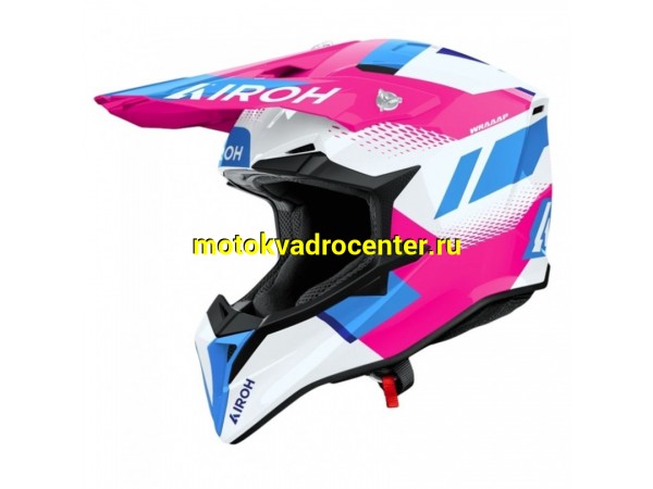 Купить  Шлем Кросс AIROH WRAAAP VISION Pink Glossy (S) (шт) (AIROH WRAV54-S купить с доставкой по Москве и России, цена, технические характеристики, комплектация фото  - motoserp.ru