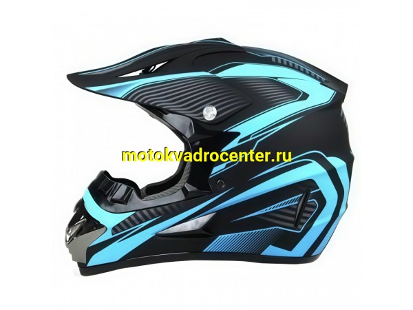 Купить  Шлем Кросс (Детский) MOTAX 125 Argos Matt Black/Blue (G21) (XS) (шт) (MOTAX купить с доставкой по Москве и России, цена, технические характеристики, комплектация фото  - motoserp.ru