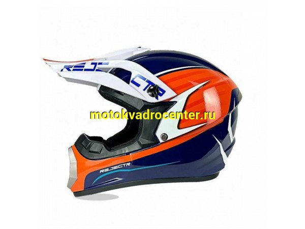 Купить  Шлем Кросс MOTAX NP-600 Glossy Blue/Orange (G3) (L) (шт) (MOTAX купить с доставкой по Москве и России, цена, технические характеристики, комплектация фото  - motoserp.ru