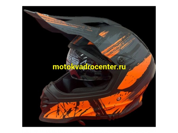 Купить  Шлем Кросс MOTAX HF-800 Matt Black/Orange (G4) (M) (шт) (MOTAX купить с доставкой по Москве и России, цена, технические характеристики, комплектация фото  - motoserp.ru
