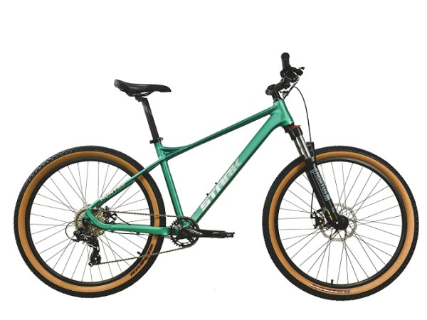 Купить  27.5" STARK HUNTER27.1 зеленый (16&rdquo;) (Старк Хантер27.1) 27,5&rdquo;; горный; 8ск; рама-алюминий; тормоз-Disk (шт) (ART купить с доставкой по Москве и России, цена, технические характеристики, комплектация фото  - motoserp.ru