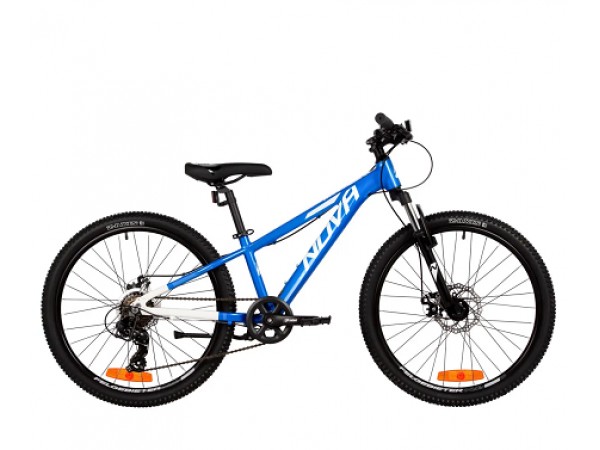 Купить  24" NOVATRACK EXTREME синий (11") (НОВАТРЕК ЭКСТРИМ) 24"; 7ск; рама-алюм; тормоз-Disc (шт) (ART купить с доставкой по Москве и России, цена, технические характеристики, комплектация фото  - motoserp.ru