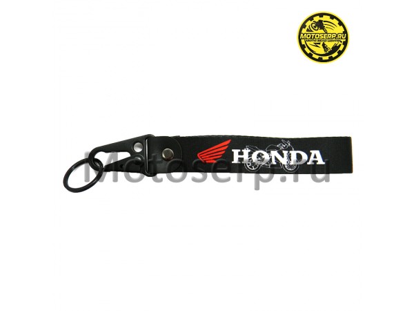 Купить  Брелок тканевый  "Honda Black" с карабином (шт) (ANKON 028582 купить с доставкой по Москве и России, цена, технические характеристики, комплектация фото  - motoserp.ru
