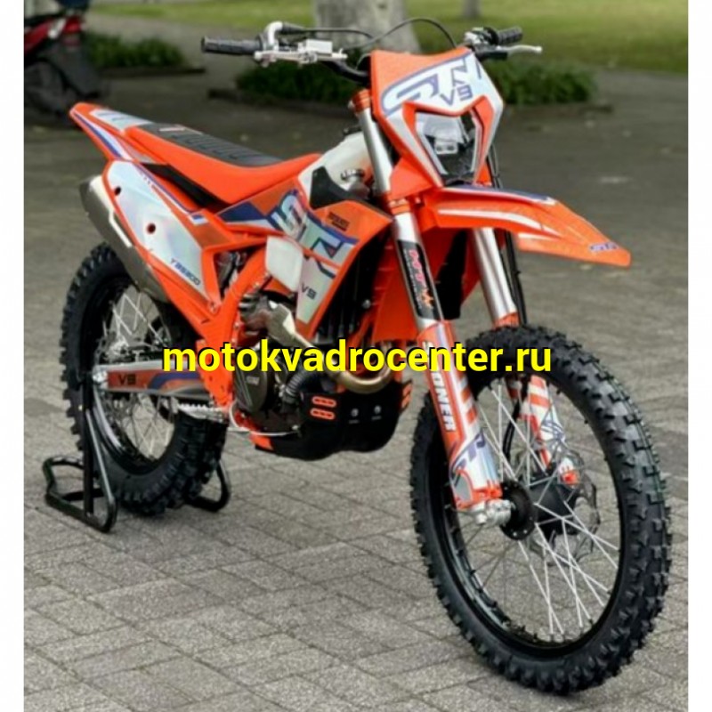 Купить  Мотоцикл Кросс/Эндуро STN V9 PRO 176MN (YBS300)  21/18" (репл KTM 24) с прогрес. , 21"/18" пластик КТМ 24 и рама (К10) новый мотор, усил. сцепл. (шт) купить с доставкой по Москве и России, цена, технические характеристики, комплектация фото  - motoserp.ru