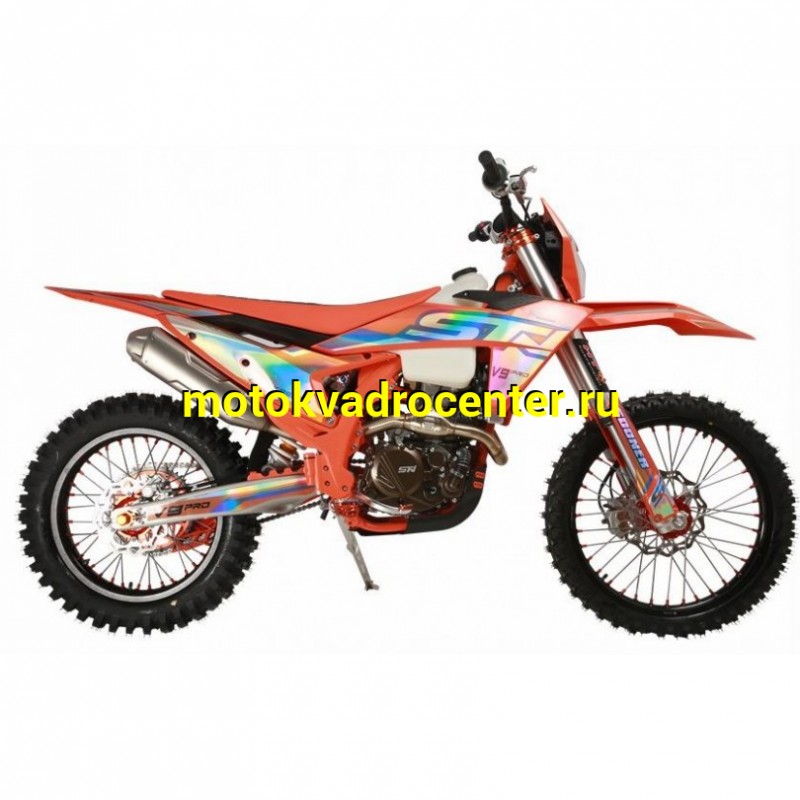 Купить  Мотоцикл Кросс/Эндуро STN V9 PRO 176MN (YBS300)  21/18" (репл KTM 24) с прогрес. , 21"/18" пластик КТМ 24 и рама (К10) новый мотор, усил. сцепл. (шт) купить с доставкой по Москве и России, цена, технические характеристики, комплектация фото  - motoserp.ru