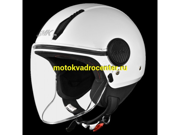 Купить  Шлем открытый  со стеклом SMK LAMINAR, цвет белый (L) (шт) (Bajaj LAMINAR GL100 купить с доставкой по Москве и России, цена, технические характеристики, комплектация фото  - motoserp.ru