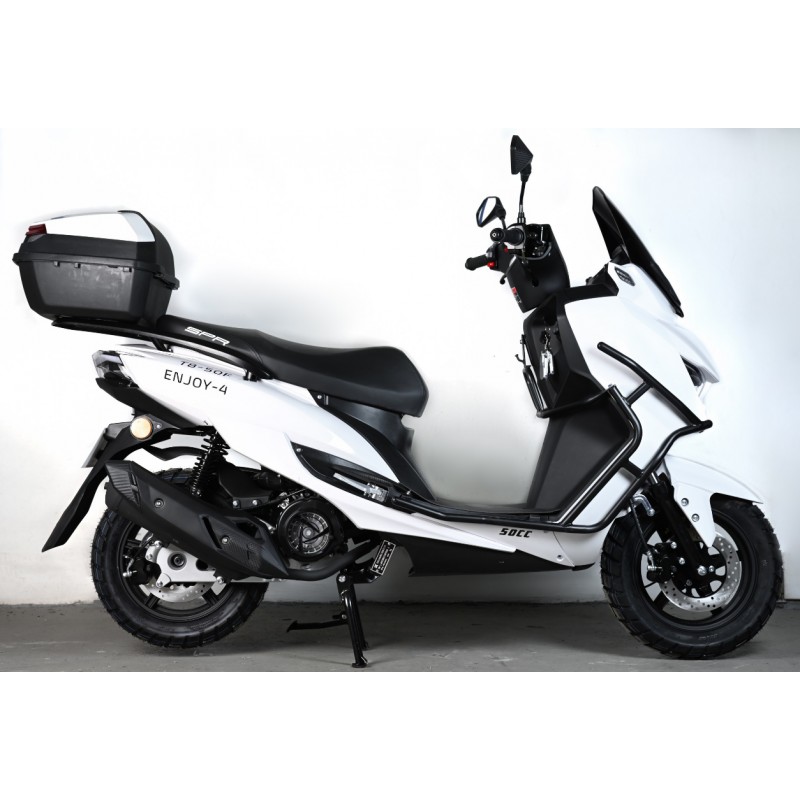 Купить  Скутер SPRMOTORS Enjoy T8-50F 12/12"диск/диск; кофр; дуги (шт) 01500 (SPR купить с доставкой по Москве и России, цена, технические характеристики, комплектация фото  - motoserp.ru