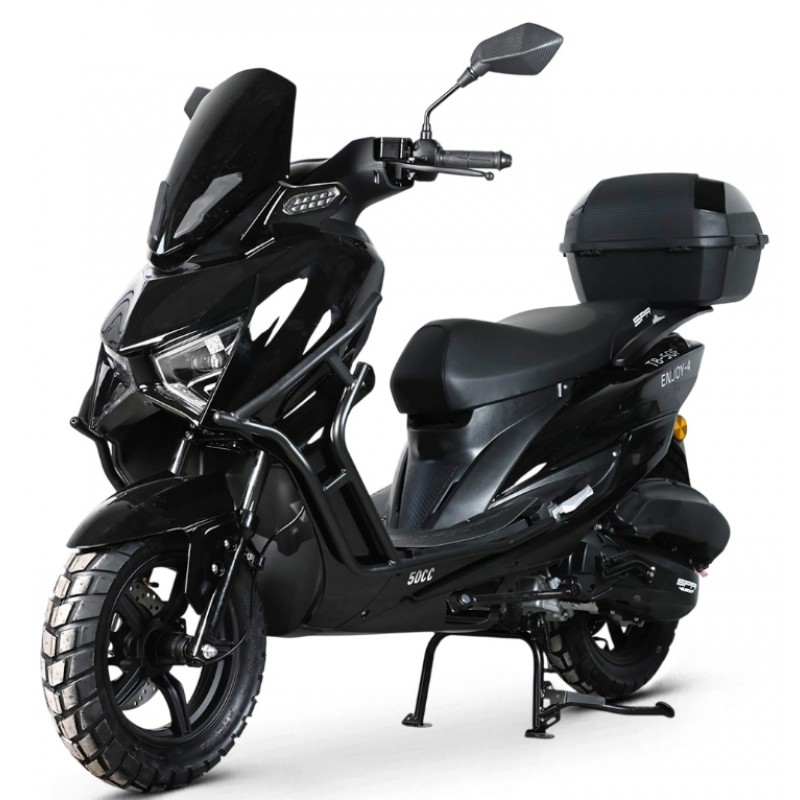 Купить  Скутер SPRMOTORS Enjoy T8-50F 12/12"диск/диск; кофр; дуги (шт) 01500 (SPR купить с доставкой по Москве и России, цена, технические характеристики, комплектация фото  - motoserp.ru
