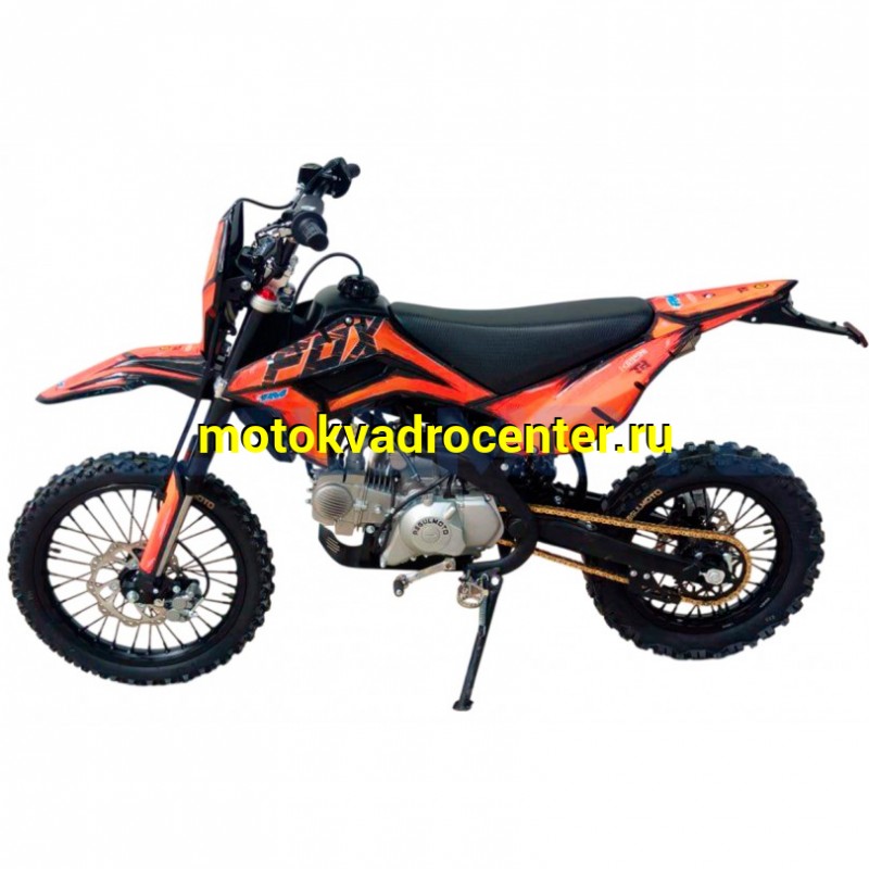 Купить  Питбайк Regulmoto FOX 140 (механическая КПП) 17"/14" Оранжево / черный (шт) (ФОТО купить с доставкой по Москве и России, цена, технические характеристики, комплектация фото  - motoserp.ru