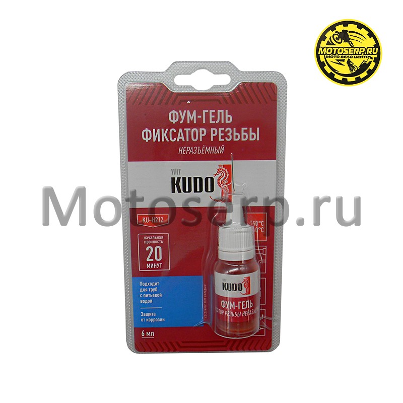 Купить  Фиксатор резьбы неразъемный (Фум-гель) KU-H212 6 мл (шт) (LAVR KUH212 купить с доставкой по Москве и России, цена, технические характеристики, комплектация фото  - motoserp.ru