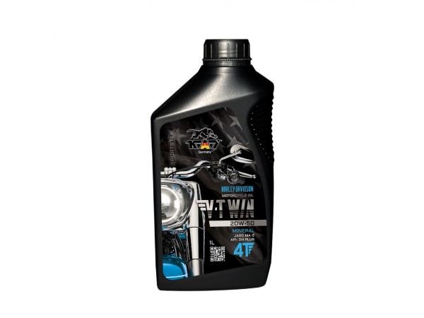 Купить  Масло K.A.T. V-TWIN Mineral 20W-50 4T (шт) (KAT купить с доставкой по Москве и России, цена, технические характеристики, комплектация фото  - motoserp.ru