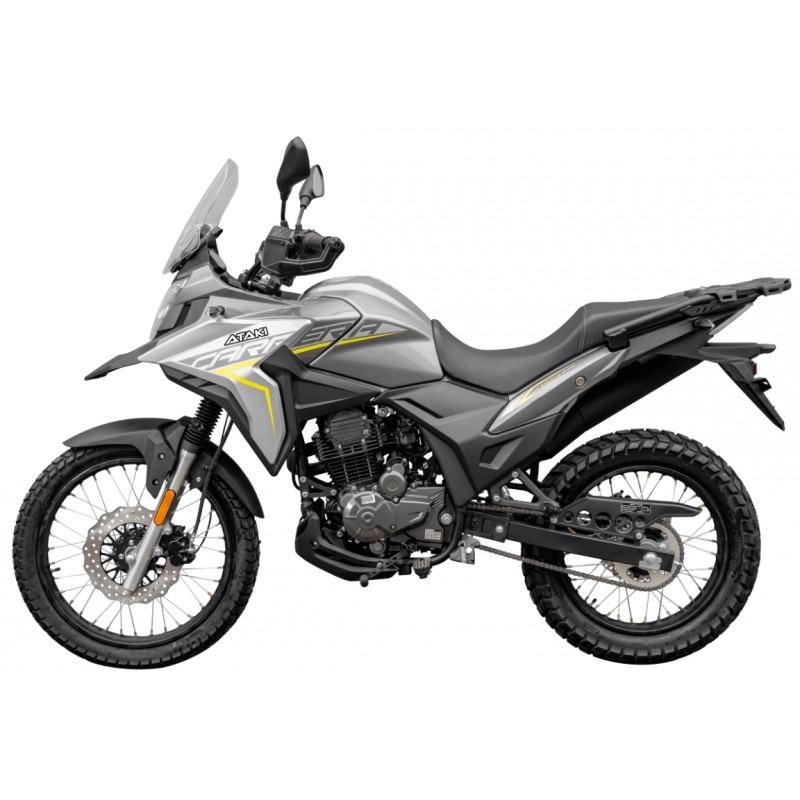 Купить  Мотоцикл внедорожный ATAKI Carrera 300 PRO (4T PR300) 19/17 2026 серый Тур-эндуро Возд/масл охл; ЗА КОФРЫ +41950р. без дуг. (шт) (SM  купить с доставкой по Москве и России, цена, технические характеристики, комплектация фото  - motoserp.ru