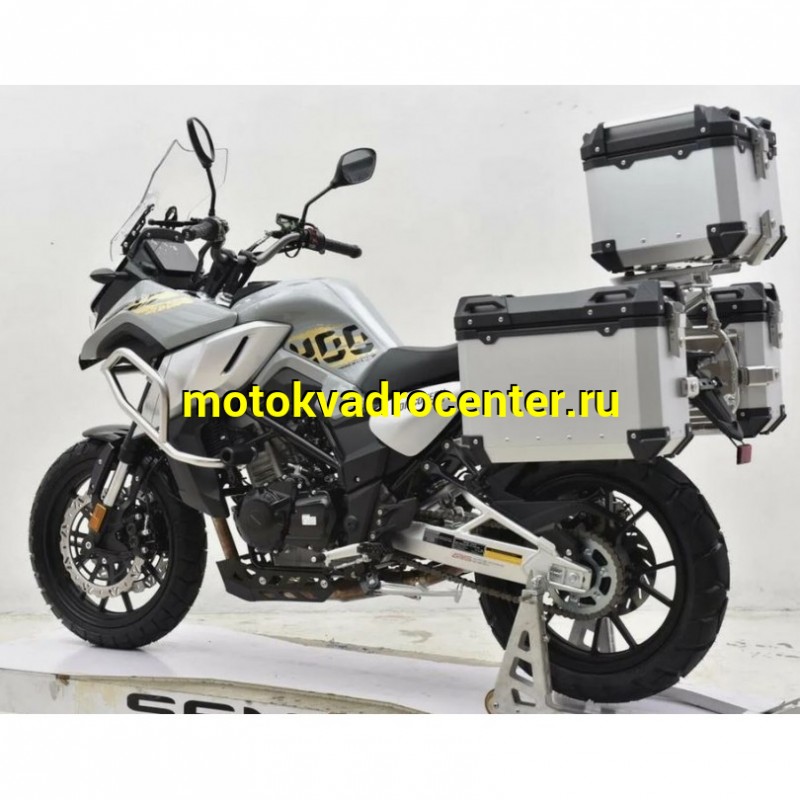 Купить  Мотоцикл внедорожный Regulmoto Discovery 400 Серый (ЭПТС) Тур-эндуро, двиг.  CF, ABS , инжект., 6КПП, жидк.охлажд, видеорегистратор, + кофры (шт) купить с доставкой по Москве и России, цена, технические характеристики, комплектация фото  - motoserp.ru