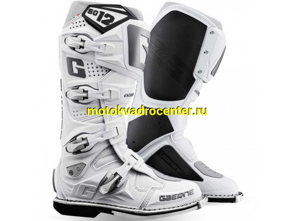 Купить  Мотоботы кросс. GAERNE SG-12 (защ. голени), белый р-р 43" (Ч/З) (пар) (GAERNE 2174-074 купить с доставкой по Москве и России, цена, технические характеристики, комплектация фото  - motoserp.ru