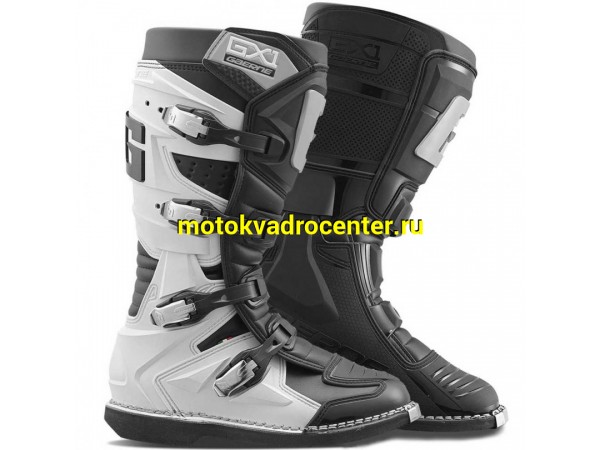 Купить  Мотоботы кросс. GAERNE GX-1  (защ. голени), черный/белый/серый р-р 45" (Ч/З) (пар) (GAERNE 2192-031 купить с доставкой по Москве и России, цена, технические характеристики, комплектация фото  - motoserp.ru