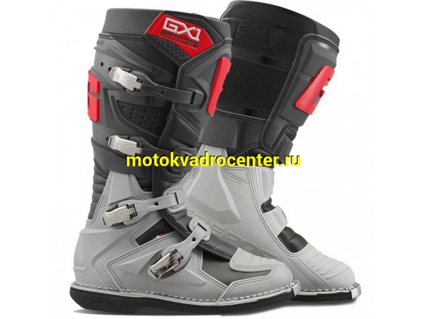 Купить  Мотоботы кросс. GAERNE GX-1  (защ. голени), черный/красный/серый р-р 45" (Ч/З) (пар) (GAERNE 2192-032 купить с доставкой по Москве и России, цена, технические характеристики, комплектация фото  - motoserp.ru