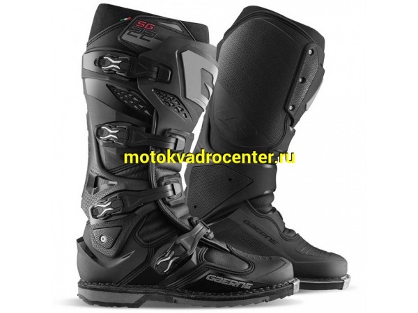 Купить  Мотоботы кросс. GAERNE SG-22  (защ. голени), черный р-р 44" (Ч/З) (пар) (GAERNE 2262-001 купить с доставкой по Москве и России, цена, технические характеристики, комплектация фото  - motoserp.ru