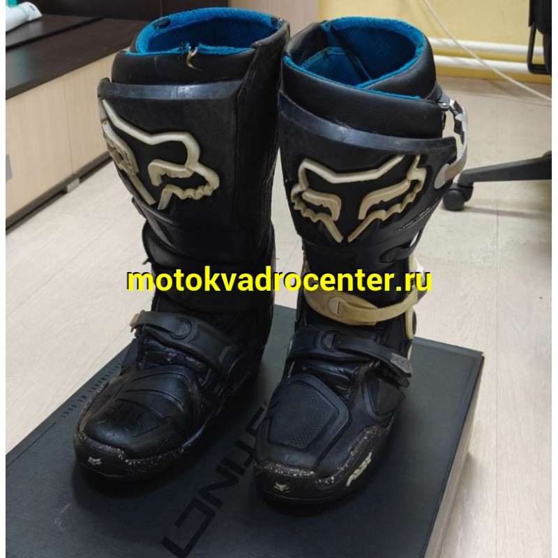Купить  Мотоботы кросс. Fox Instinct Black/White 10; р-р 42" (модель 2020г) Б/У  (пар) (Fox Н66543 купить с доставкой по Москве и России, цена, технические характеристики, комплектация фото  - motoserp.ru