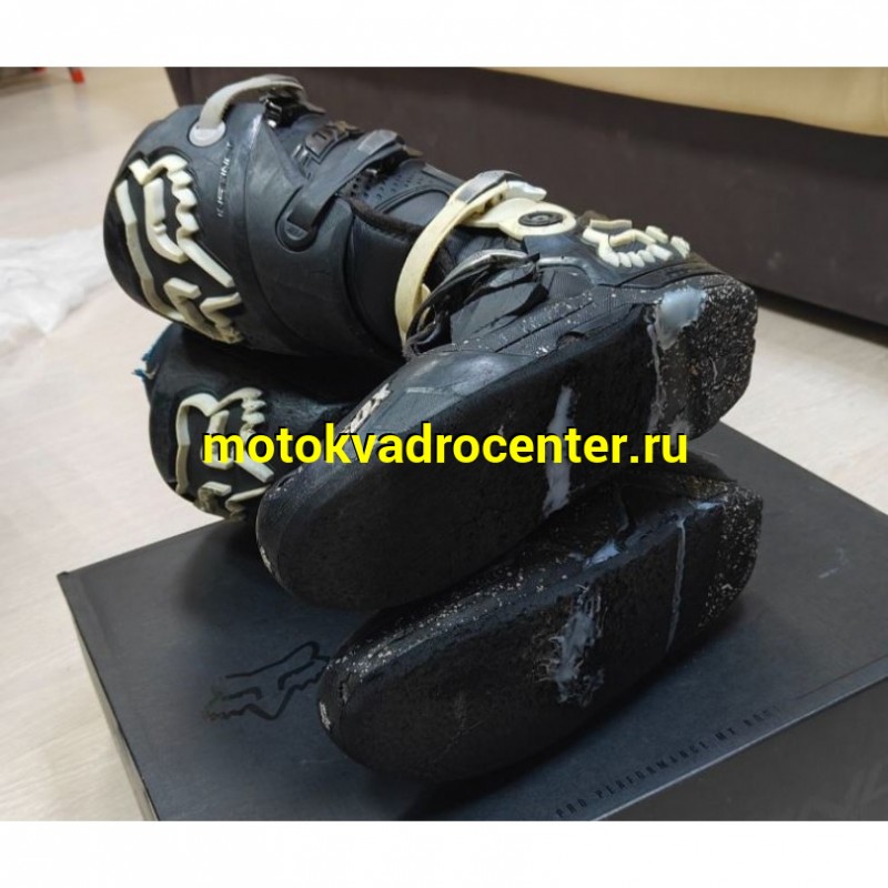 Купить  Мотоботы кросс. Fox Instinct Black/White 10; р-р 42" (модель 2020г) Б/У  (пар) (Fox Н66543 купить с доставкой по Москве и России, цена, технические характеристики, комплектация фото  - motoserp.ru