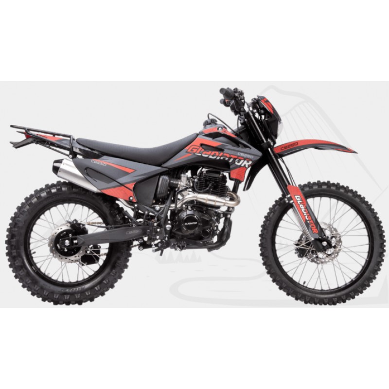 Купить  Мотоцикл Кросс/Эндуро Gladiator C2, 250cc, 172FMM, 21/18", диск/диск (шт)  купить с доставкой по Москве и России, цена, технические характеристики, комплектация фото  - motoserp.ru