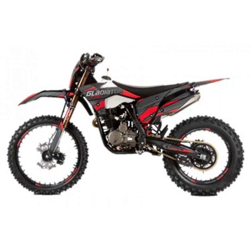 Купить  Мотоцикл Кросс/Эндуро Gladiator K2, 250cc,  LC171YMM (YB250H) 4х клапанный, 21/18", диск/диск (шт)  купить с доставкой по Москве и России, цена, технические характеристики, комплектация фото  - motoserp.ru