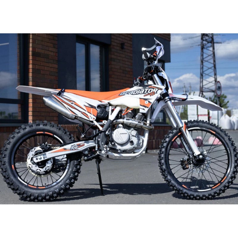 Купить  Мотоцикл Кросс/Эндуро Gladiator K2, 250cc,  LC171YMM (YB250H) 4х клапанный, 21/18", диск/диск (шт)  купить с доставкой по Москве и России, цена, технические характеристики, комплектация фото  - motoserp.ru