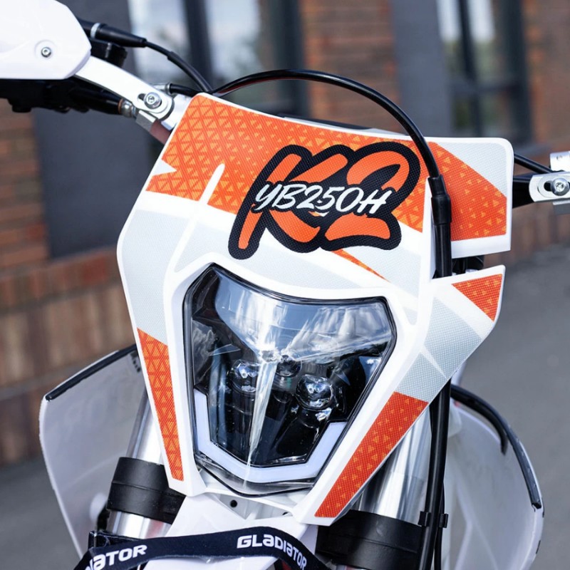 Купить  Мотоцикл Кросс/Эндуро Gladiator K2, 250cc,  LC171YMM (YB250H) 4х клапанный, 21/18", диск/диск (шт)  купить с доставкой по Москве и России, цена, технические характеристики, комплектация фото  - motoserp.ru