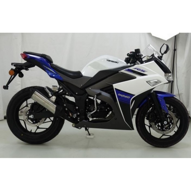 Купить  Мопед YAMASAKI SCORPION RS EFI + ЦПГ 2026г. БЕЛЫЙ/СИНИЙ, 4Т; 50cc; 17"литые; 4пер, эл. старт; ИНЖЕКТОР (шт) 01250 купить с доставкой по Москве и России, цена, технические характеристики, комплектация фото  - motoserp.ru