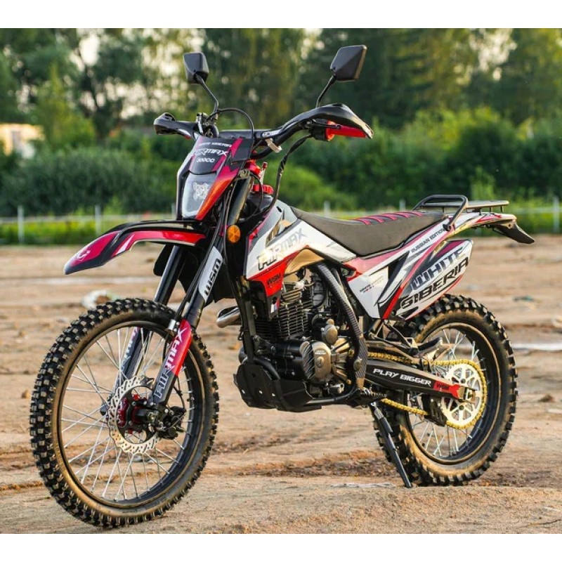 Купить  Мотоцикл Кросс/Эндуро WHITE SIBERIA AIR MAX 300сс ,175FMM, 4т, 21/18" (шт) (SIBERIA купить с доставкой по Москве и России, цена, технические характеристики, комплектация фото  - motoserp.ru