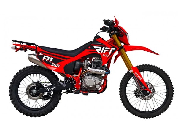 Купить  Мотоцикл Кросс/Эндуро RIFT R1 300 (от комп. QJMOTOR) CB300сс (QJ175FMN-2) 4т., охл. воз.- масл.,карб., 21/18".(шт) купить с доставкой по Москве и России, цена, технические характеристики, комплектация фото  - motoserp.ru