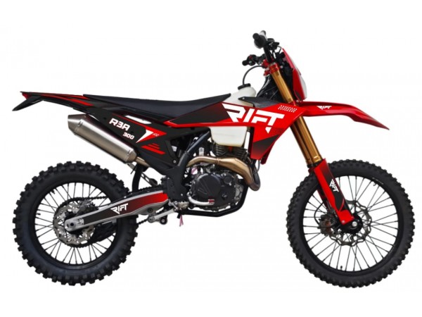 Купить  Мотоцикл Кросс/Эндуро RIFT R3A 300 (от комп. QJMOTOR) (YB300H) 4т., охл. воз.- масл.,карб., 21/18".(шт) купить с доставкой по Москве и России, цена, технические характеристики, комплектация фото  - motoserp.ru