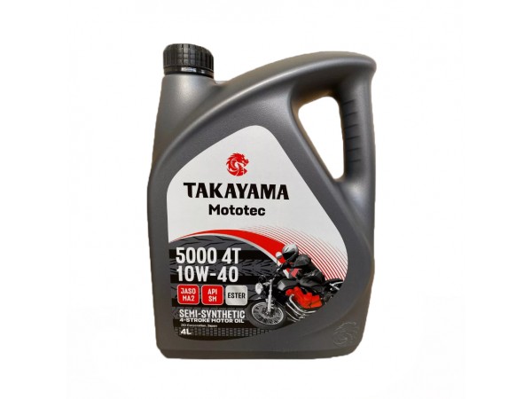 Купить  Масло Takayama Mototec 5000 10W40 4т. п/синт 4л (шт)  (Takayama 6056122 купить с доставкой по Москве и России, цена, технические характеристики, комплектация фото  - motoserp.ru