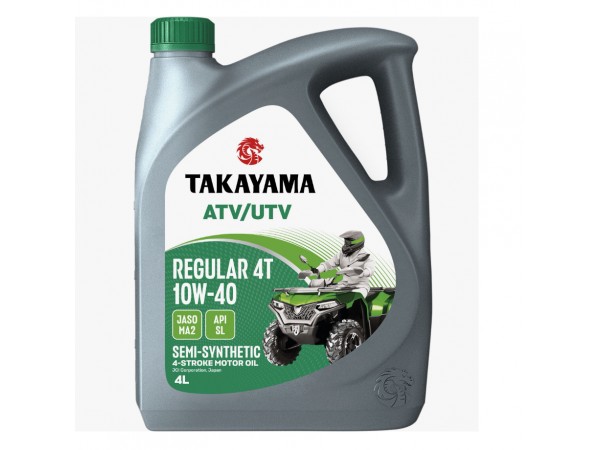 Купить  Масло Takayama Mototec ATV/UTV Regular 10W40 4 такт п/синт.4л (шт)  (Takayama 6056118 купить с доставкой по Москве и России, цена, технические характеристики, комплектация фото  - motoserp.ru