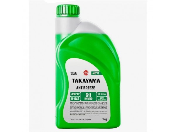 Купить  Антифриз Takayama G11 Зеленый (шт) (Takayama 102621 1Л купить с доставкой по Москве и России, цена, технические характеристики, комплектация фото  - motoserp.ru