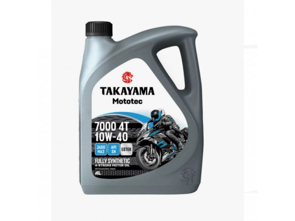Купить  Масло Takayama Mototec 7000 4Т 10W40  4-х такт. синтет. 4л. (шт)  (Takayama 6056124 купить с доставкой по Москве и России, цена, технические характеристики, комплектация фото  - motoserp.ru