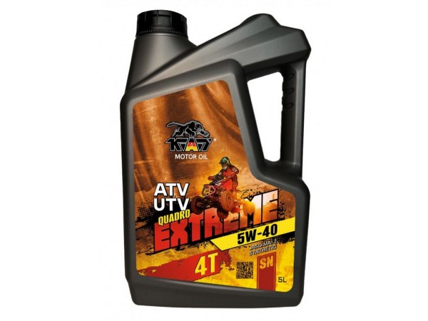 Купить  Масло K.A.T. Quadro ATV/UTV 4T 5W40 синт. 5л (шт) (KAT QD100043 купить с доставкой по Москве и России, цена, технические характеристики, комплектация фото  - motoserp.ru