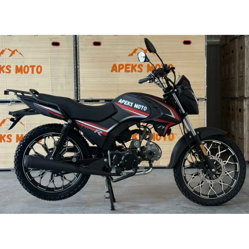 Купить  Мопед APEKS TYPE R, 4т.,50cc, колеса 18"/18"; 4пер., эл. старт/кик. (шт) (01250  купить с доставкой по Москве и России, цена, технические характеристики, комплектация фото  - motoserp.ru